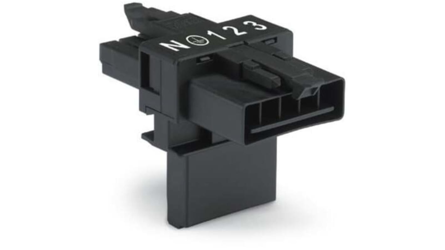 WAGO 890 Series Lighting Connector, 5-Pole, Female, 5-Way, Flush Mount, 13A
