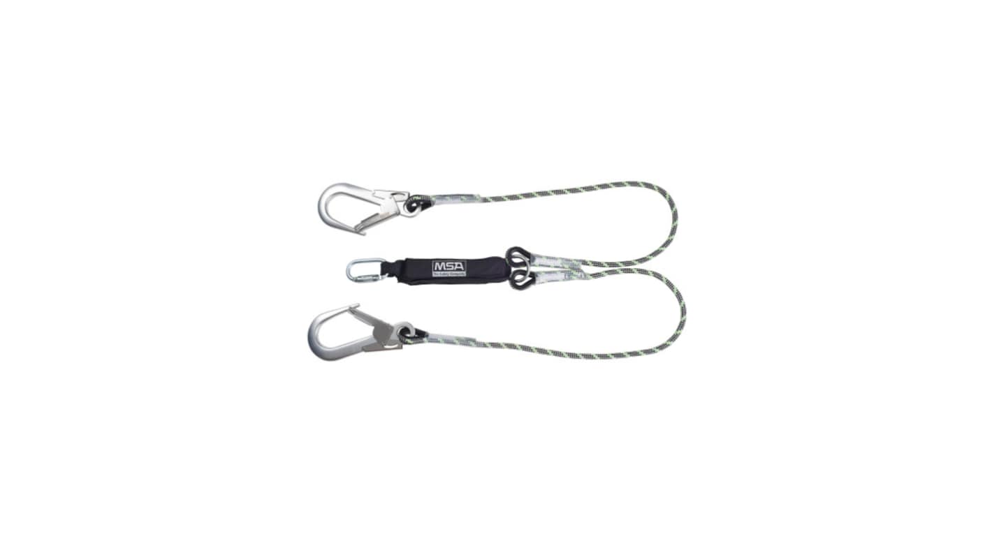 MSA Safety 1.8m Fall Arrest Lanyard Twist Lock Locking Carabiner Twin