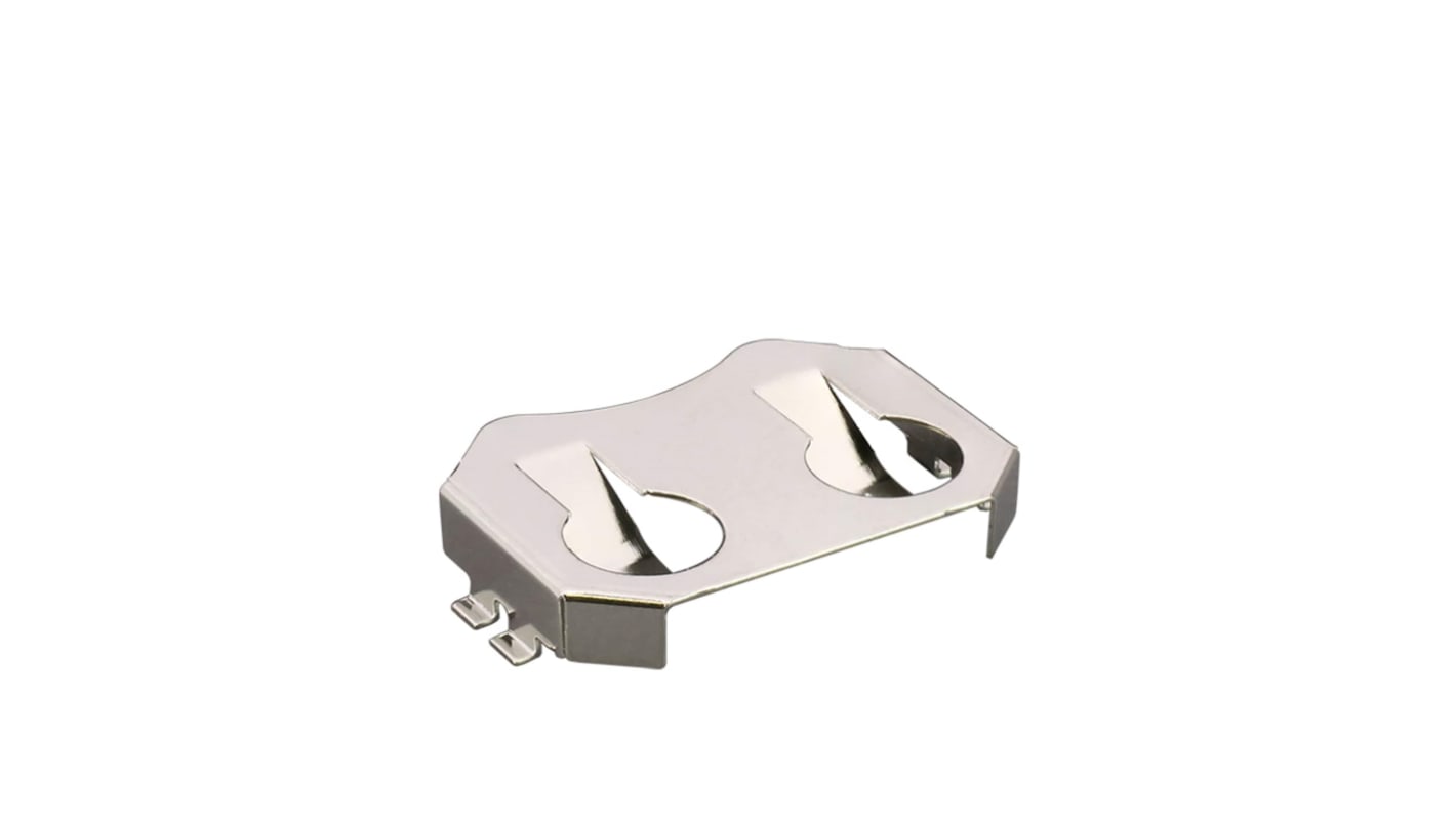 TE Connectivity Coin Cell Battery Holder, Leaf Spring Contact
