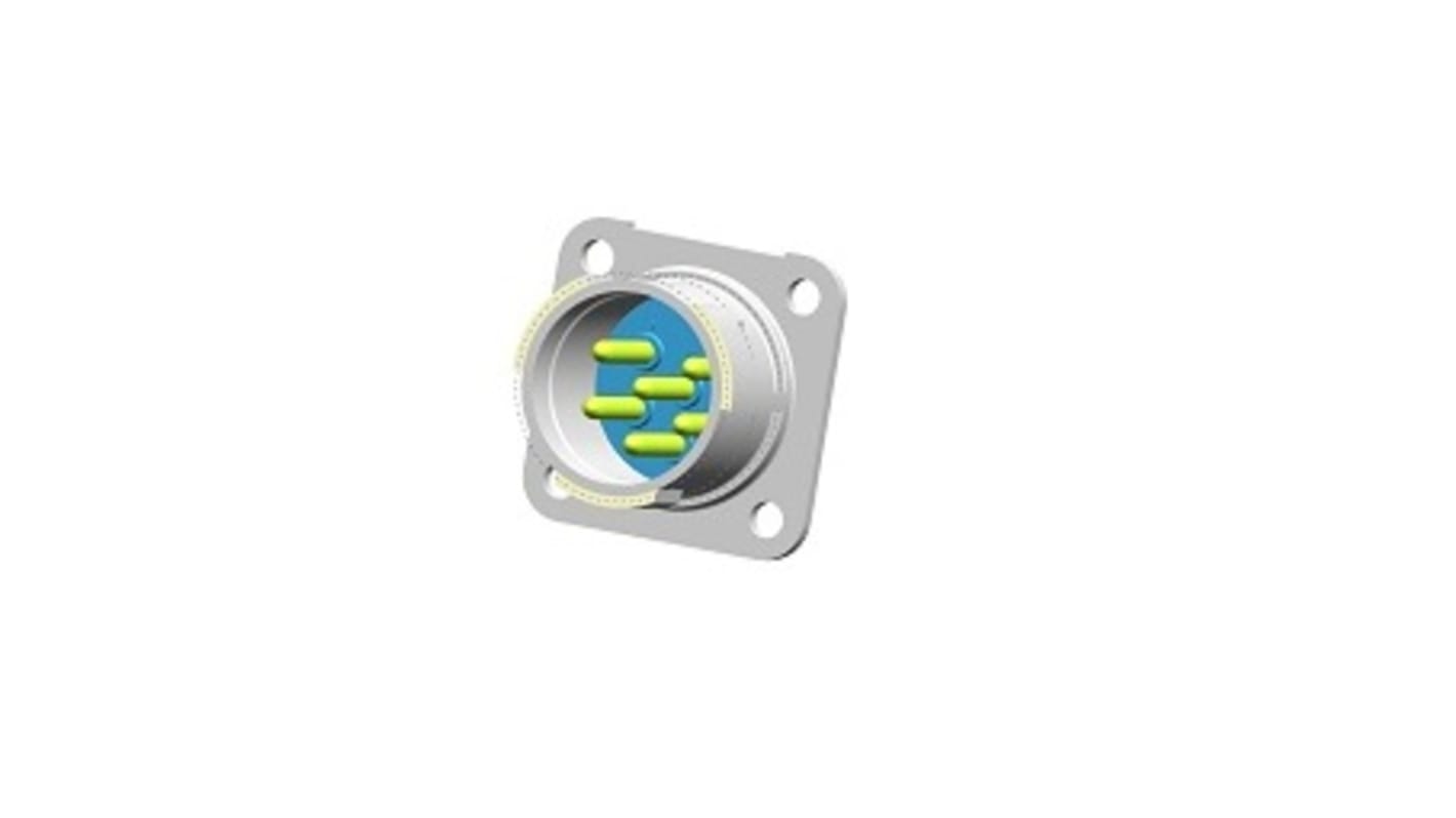 Jaeger Circular Connector, 6 Contacts, Panel Mount, Plug, Male, IP50, IP54, Rapid Series Series