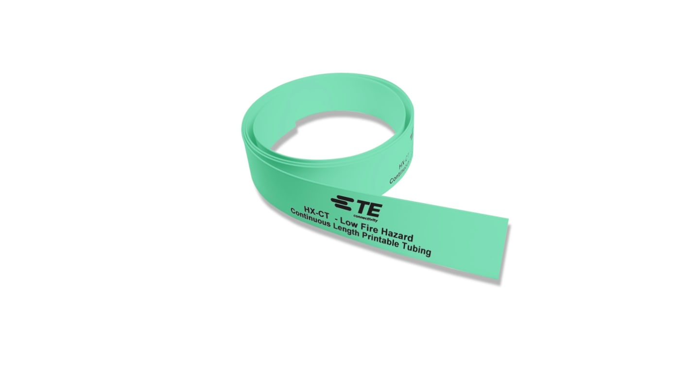 TE Connectivity Cross Linked Polyolefin Green Cable Sleeve, 50m Length, HX-CT Series