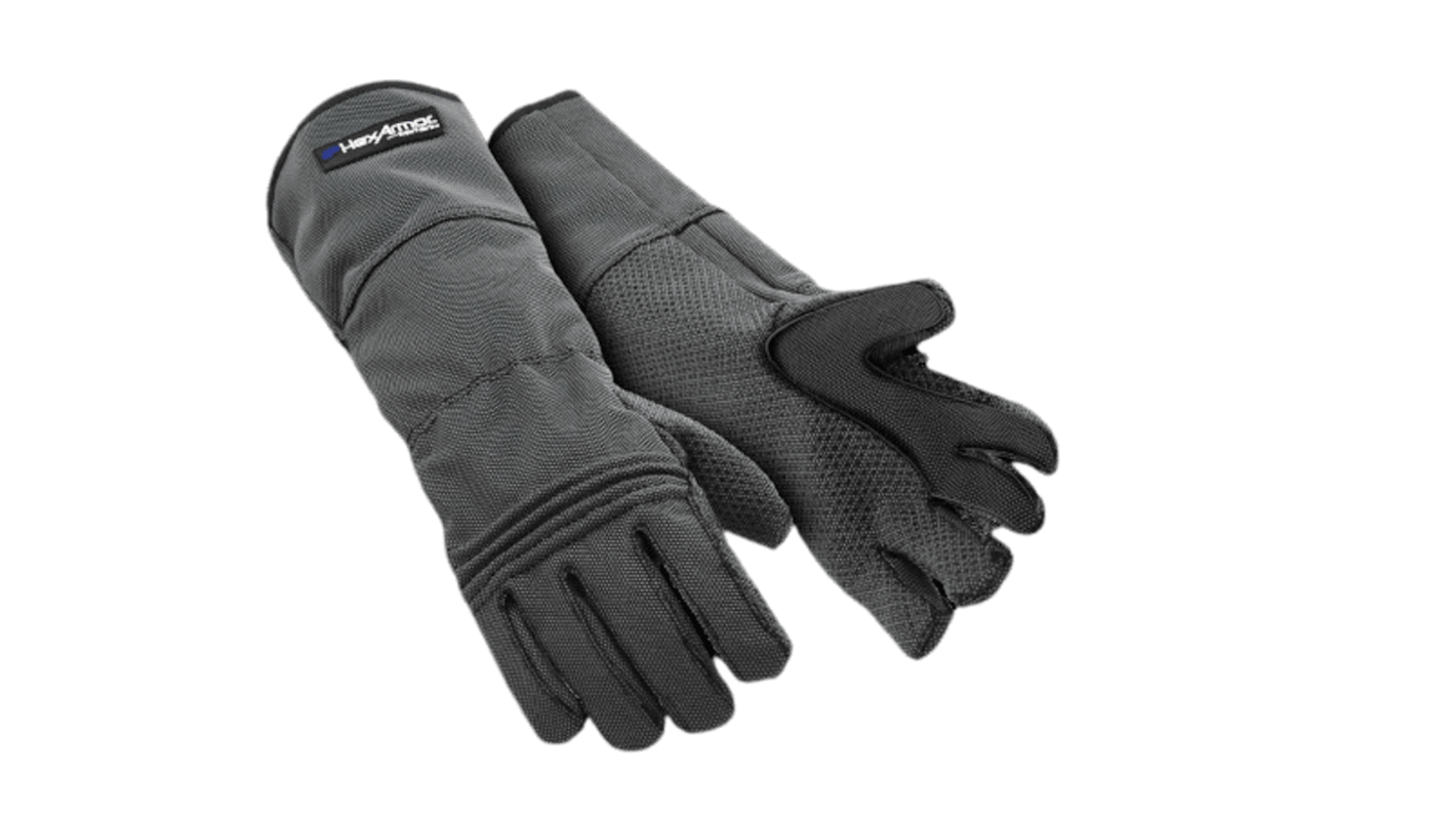IWIS 400R6E Grey SuperFabric R Cut Resistant, Puncture Resistant Work Gloves, Size 9, Silicone Coating