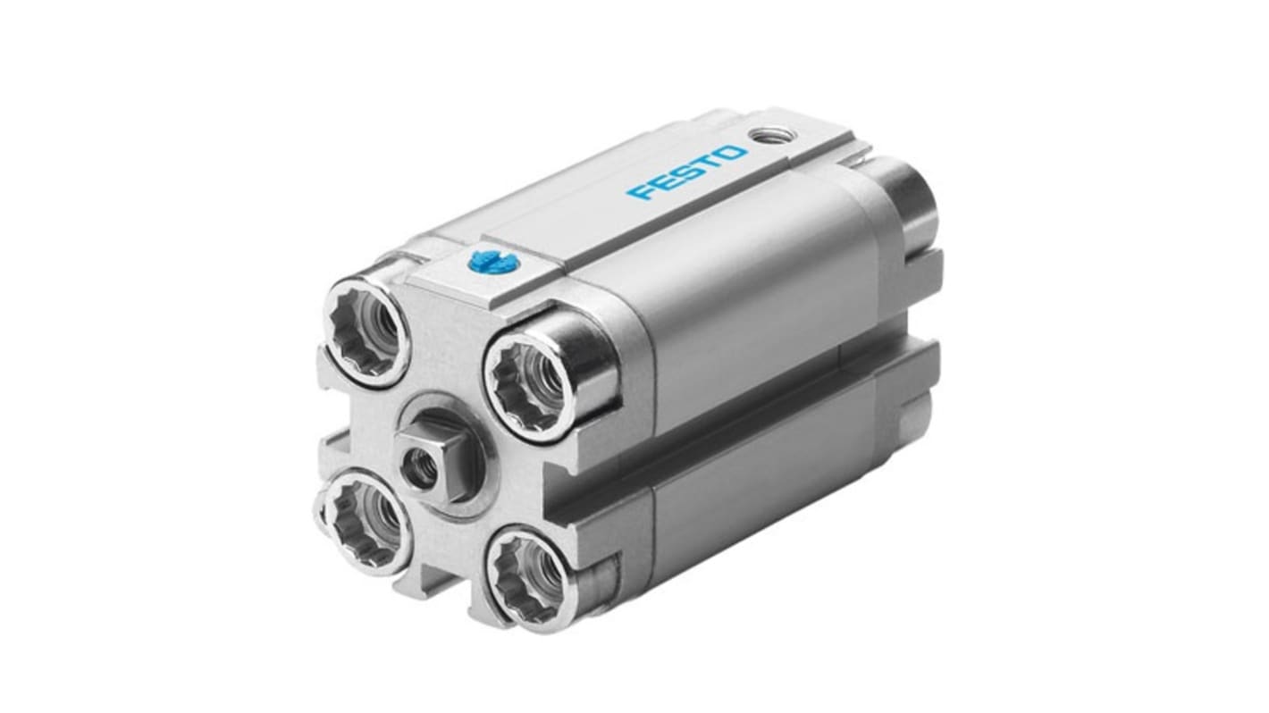 Festo Pneumatic Compact Cylinder - 157036, 20mm Bore, 25mm Stroke, AEVULQ Series, Single Acting
