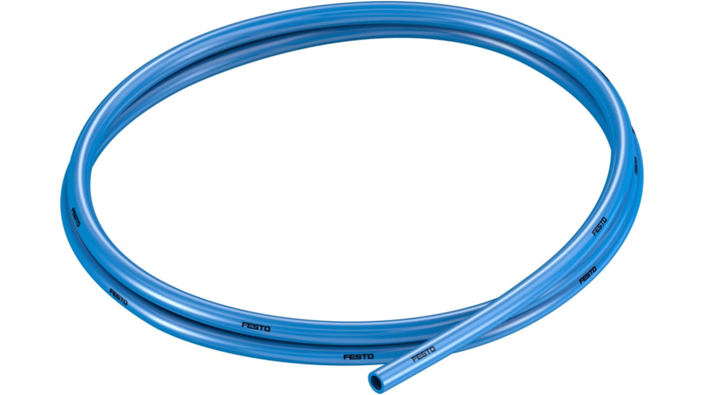 Festo Air Hose Blue Thermoplastic Polyurethane (TPU) 6mm x PUN Series, 525442