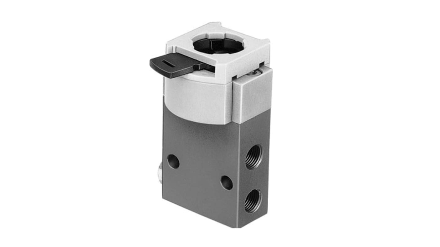 Festo 3/2 Open, Single Solenoid Solenoid Valve - Solenoid G 1/8 SVOS Series, 10191