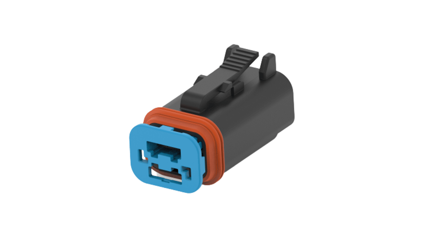 TE Connectivity, Superseal Pro Automotive Connector Plug Black Cable Mount 3 Way, Cable Termination 1-2356607-4