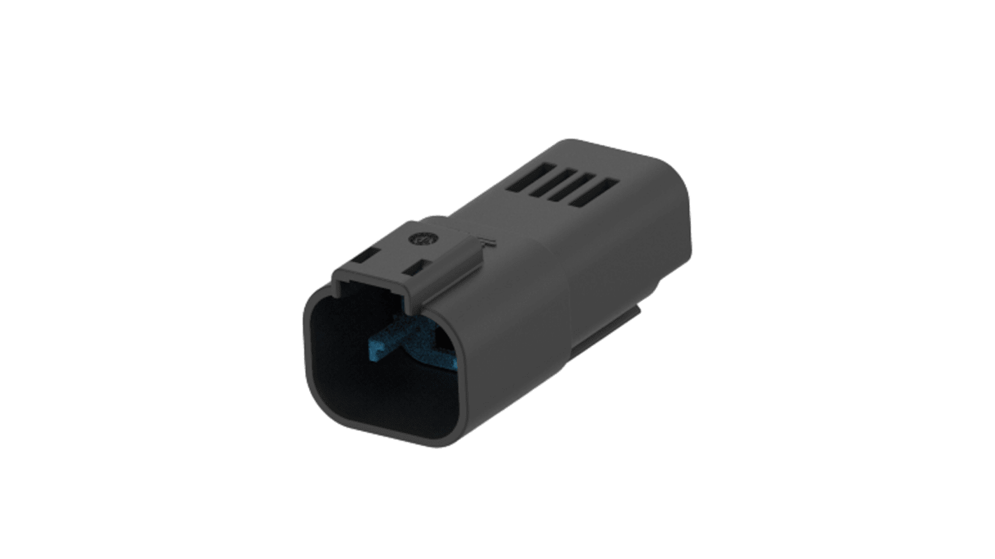 TE Connectivity, Superseal Pro Automotive Connector Plug Black Cable Mount 3 Way, Cable Termination 1-2356631-4