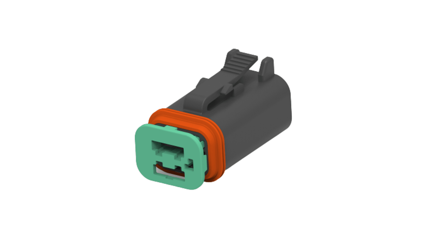 TE Connectivity, Superseal Pro Automotive Connector Plug Black Cable Mount 4 Way, Cable Termination 2356607-2
