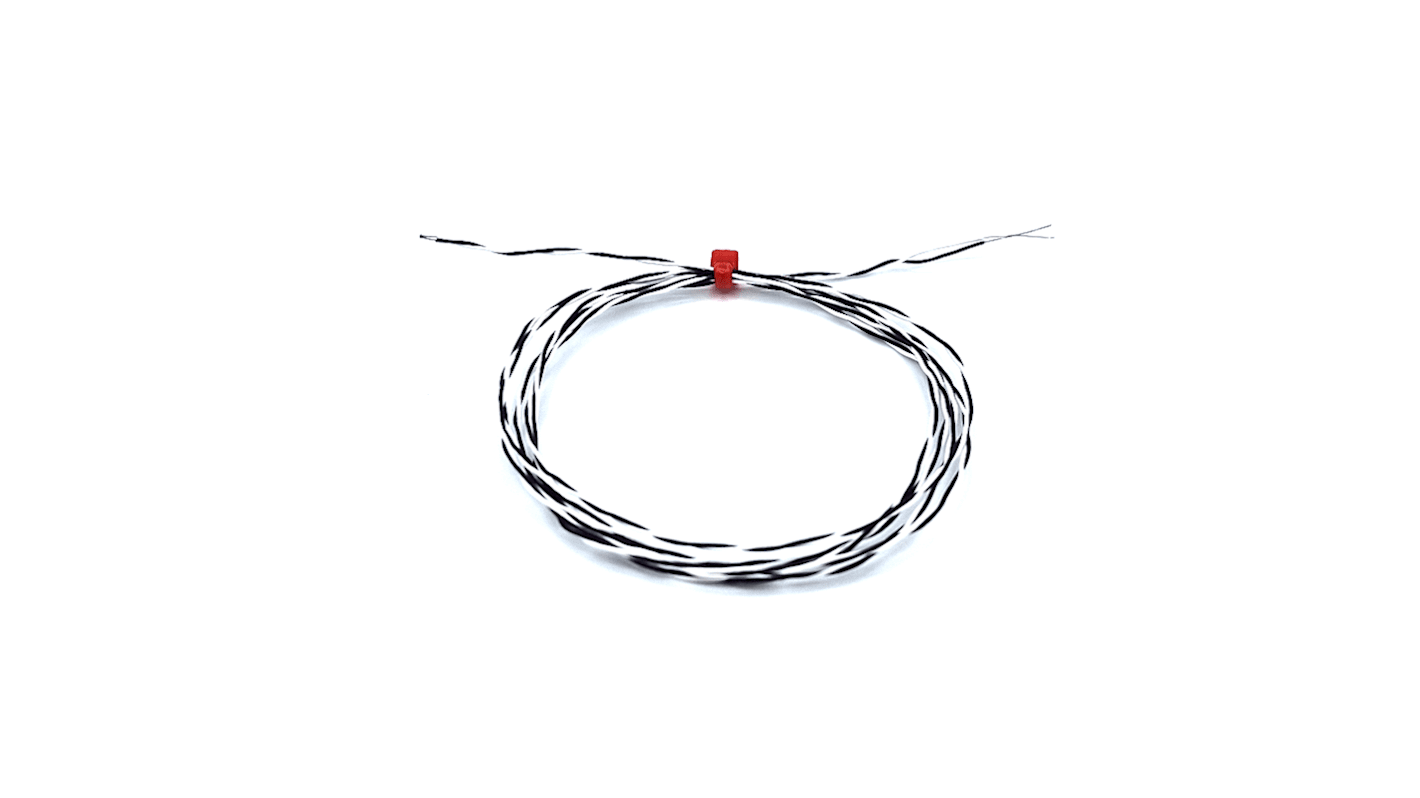 RS PRO Type J Exposed Junction Thermocouple 2m Length, 1/0.2mm Diameter, -75°C → +250°C