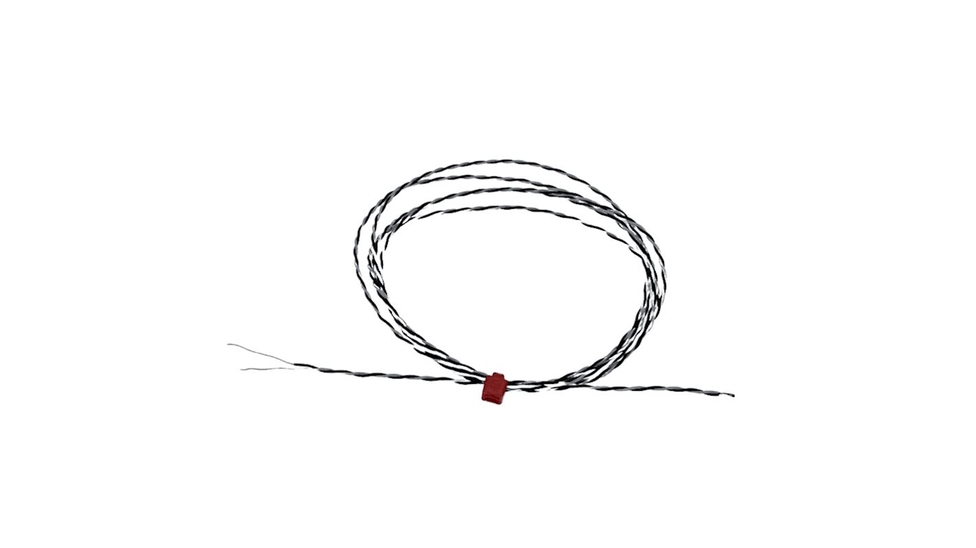 RS PRO Type J Exposed Junction Thermocouple 2m Length, 1/0.2mm Diameter, -75°C → +250°C