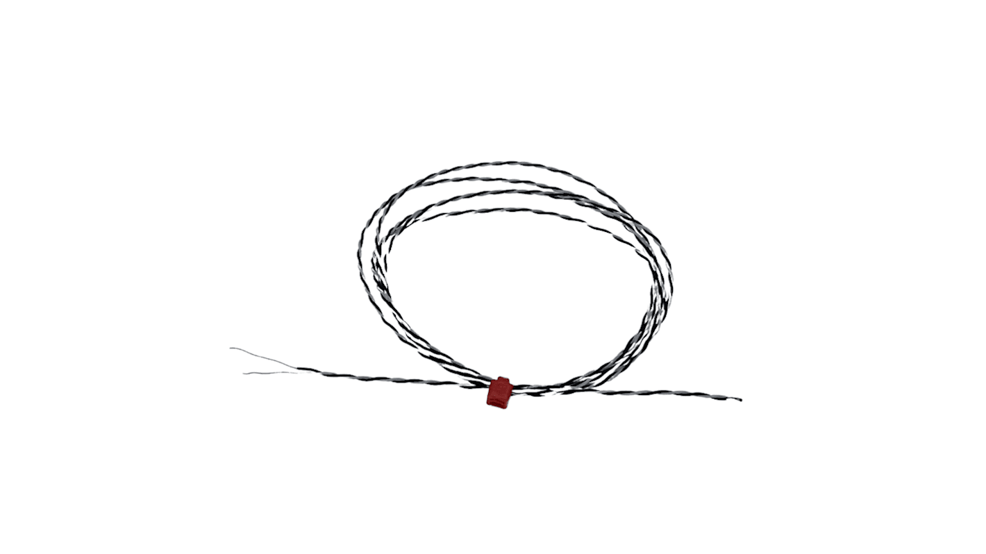 RS PRO Type J Exposed Junction Thermocouple 10m Length, 1/0.2mm Diameter, -75°C → +250°C