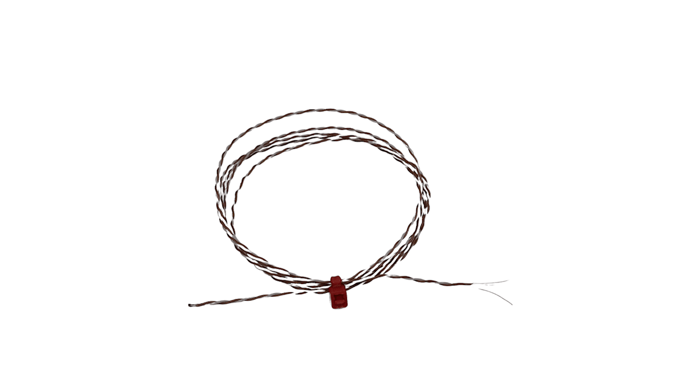RS PRO Type T Exposed Junction Thermocouple 1m Length, 1/0.2mm Diameter, -75°C → +250°C