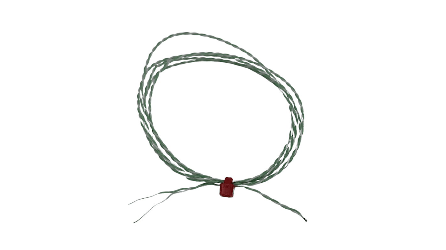 Termocoppia a giunzione esposta tipo K, Ø sonda 1/0.5mm, lungh. sonda 2m, +250°C