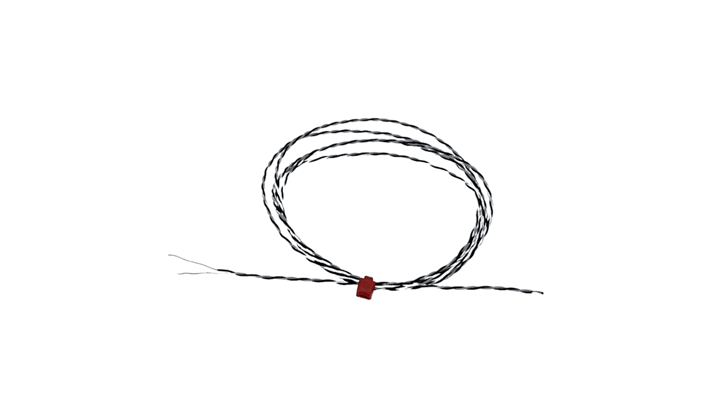 RS PRO Type J Exposed Junction Thermocouple 2m Length, 1/0.5mm Diameter, -75°C → +250°C