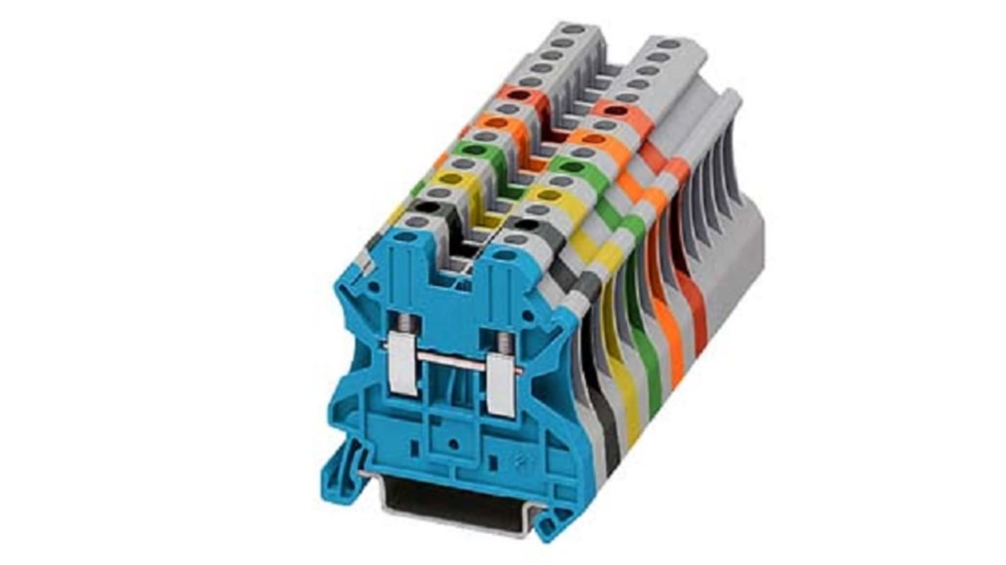Siemens 8WH1000-0AG08 8WH Series Black, 4mm², 1-Level, Screw Termination, CSA