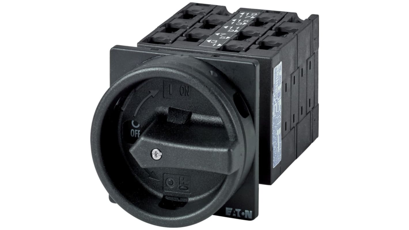 Eaton, 9P 3 Position 90° Rotary Cam Switch, 690V (Volts), 32A, Rotary Actuator