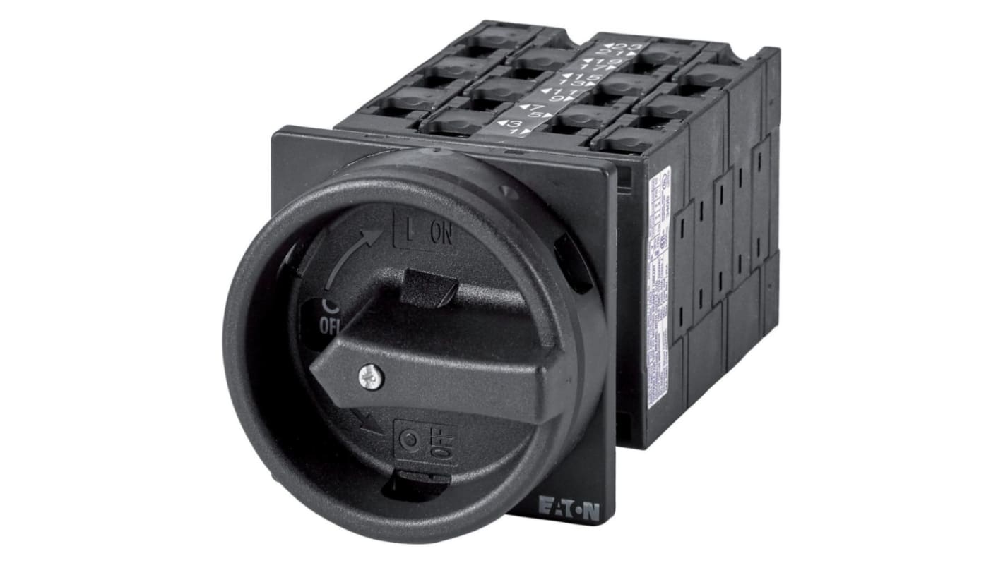 Eaton, 9P 3 Position 90° Rotary Cam Switch, 690V (Volts), 32A, Rotary Actuator