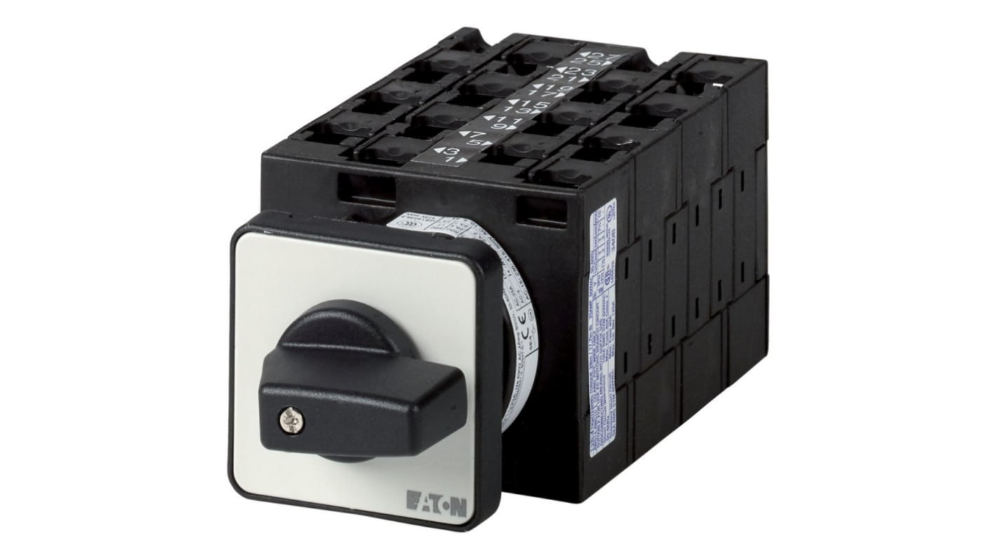 Eaton, 3P 4 Position 60° Multi Speed Cam Switch, 690V (Volts), 32A, Short Thumb Grip Actuator