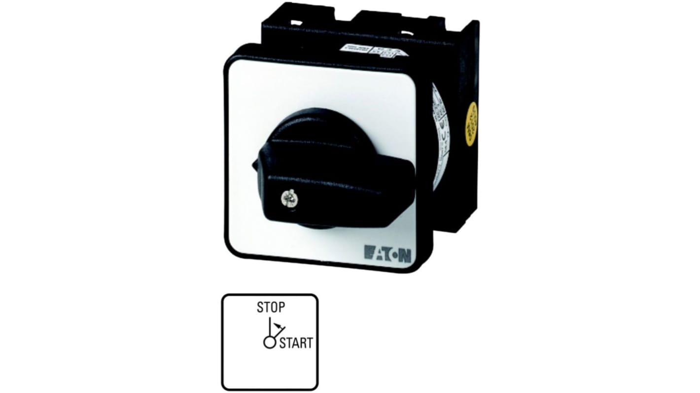 Eaton, 1P 2 Position 90° On-Off Cam Switch, 690V (Volts), 20A, Toggle Actuator