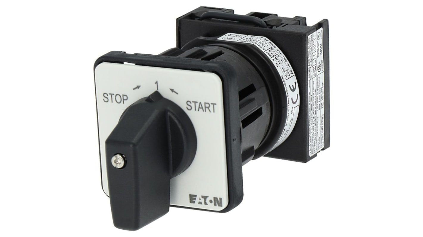 Eaton, 1P 3 Position 45° On-Off Cam Switch, 690V (Volts), 20A, Toggle Actuator