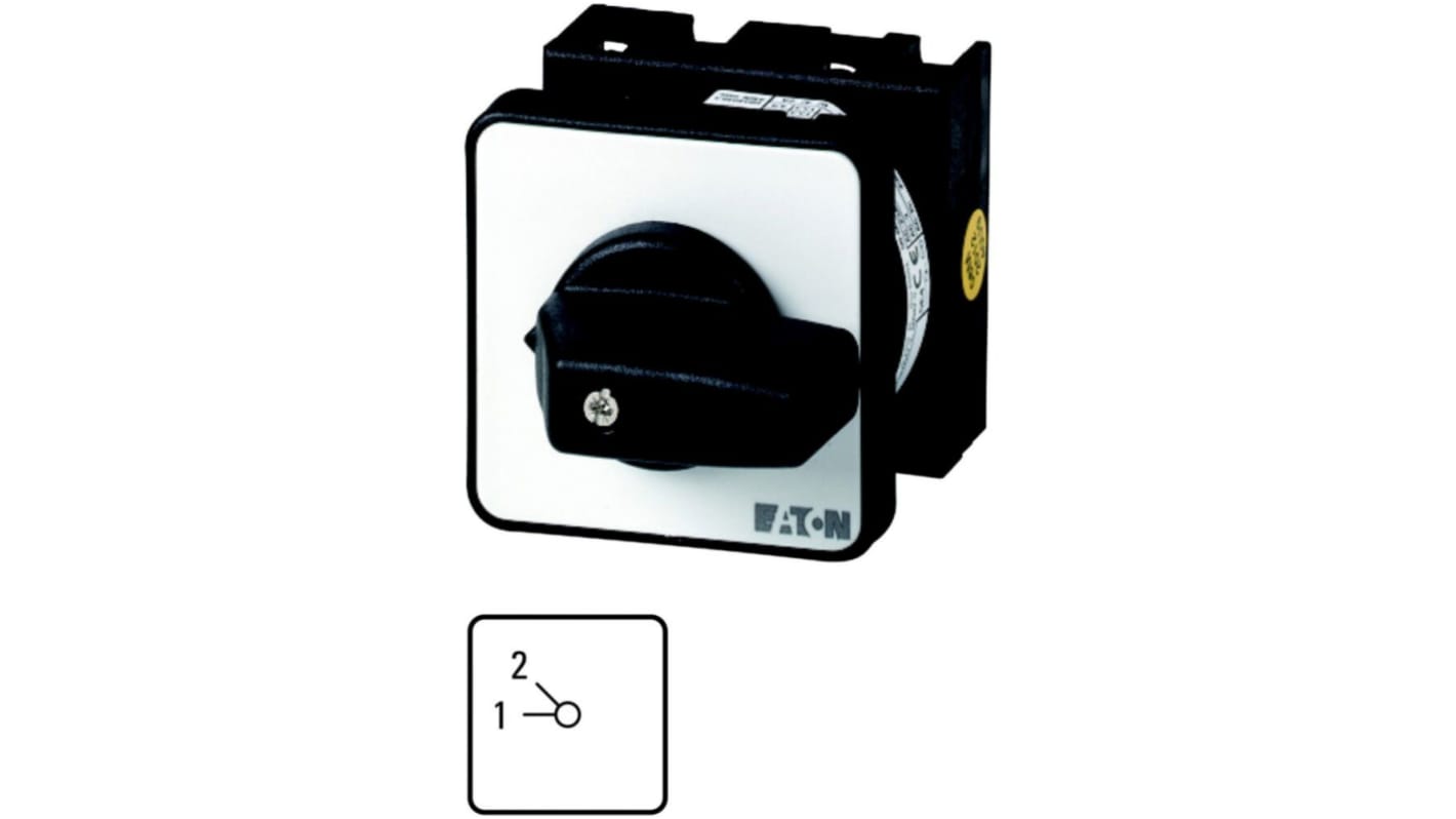 Eaton, 1P 2 Position 45° Multi Step Cam Switch, 690V (Volts), 20A, Toggle Actuator