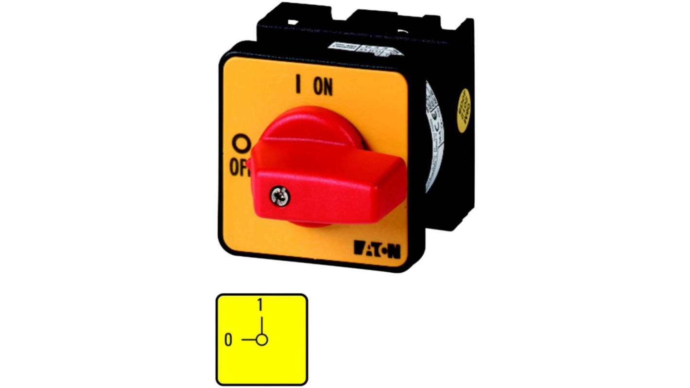 Interrupteur à came Eaton Eaton Moeller Series T0, 2 contacts , 6 pôles, 20A