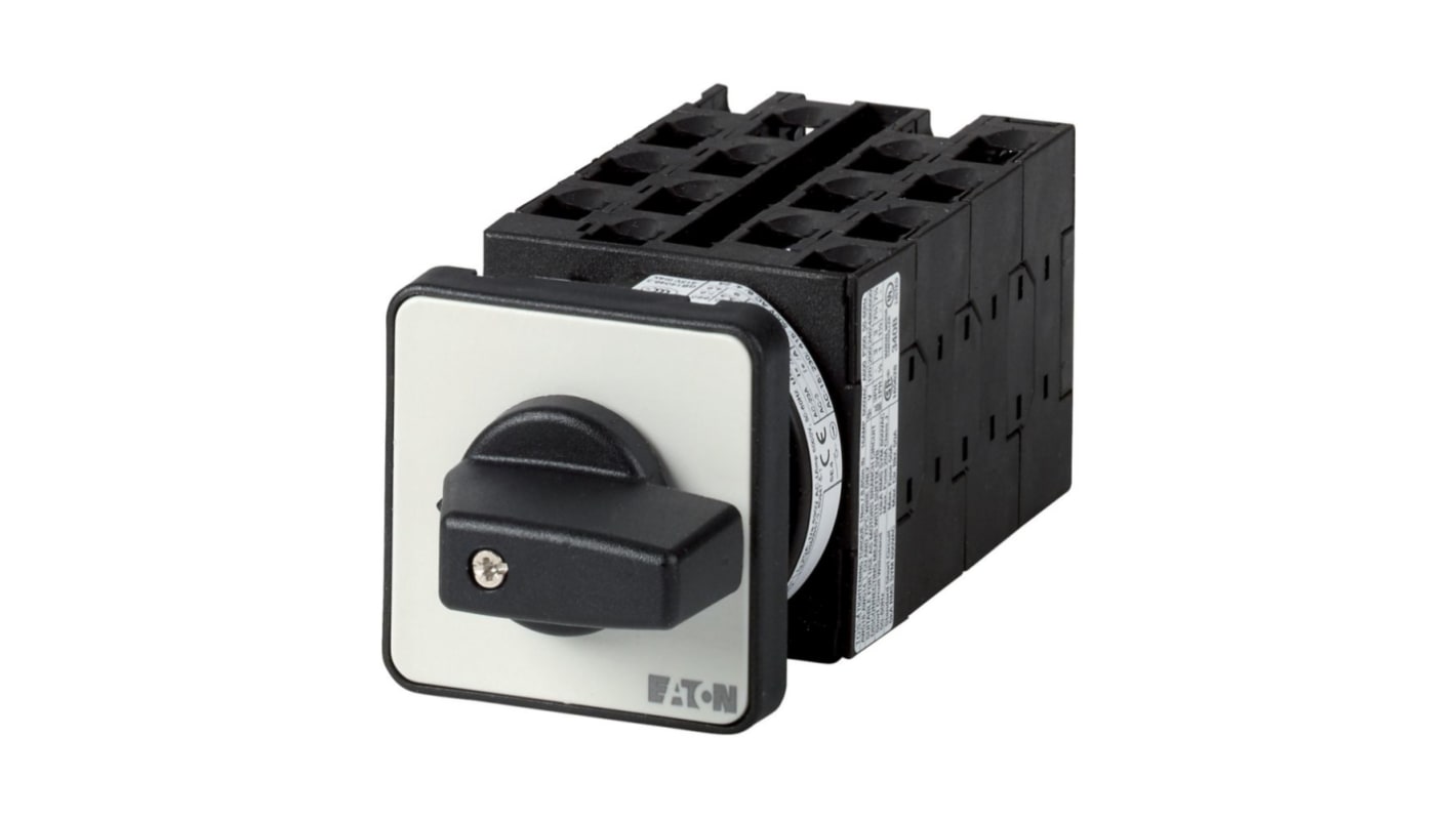 Eaton, 3P 4 Position 60° Multi Speed Cam Switch, 690V (Volts), 20A, Short Thumb Grip Actuator