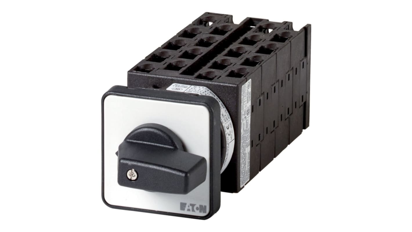 Eaton, 6P 18 Position 45° On-Off Cam Switch, 690V (Volts), 20A, Toggle Actuator