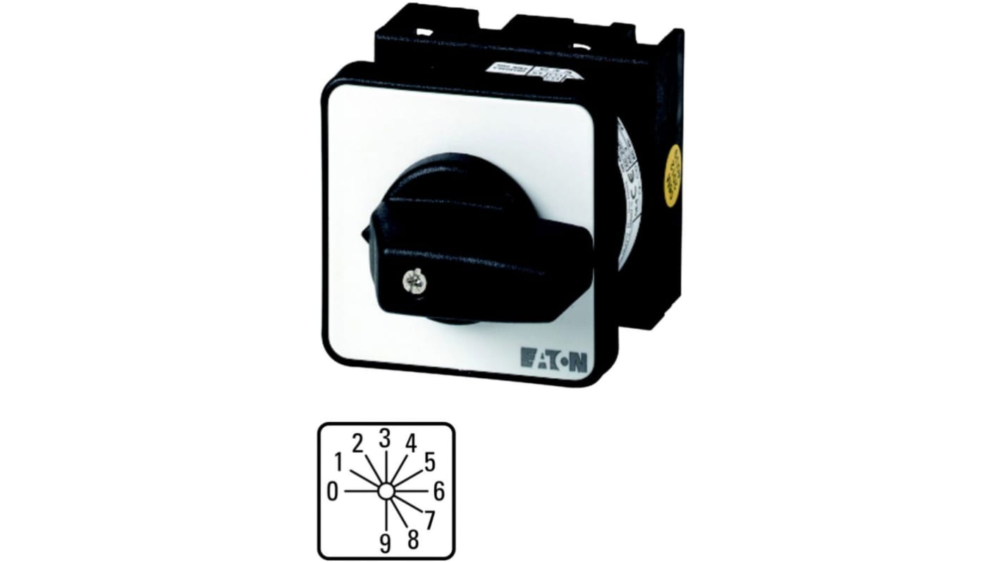 Eaton, 4P 8 Position 30° On-Off Cam Switch, 690V (Volts), 20A, Toggle Actuator