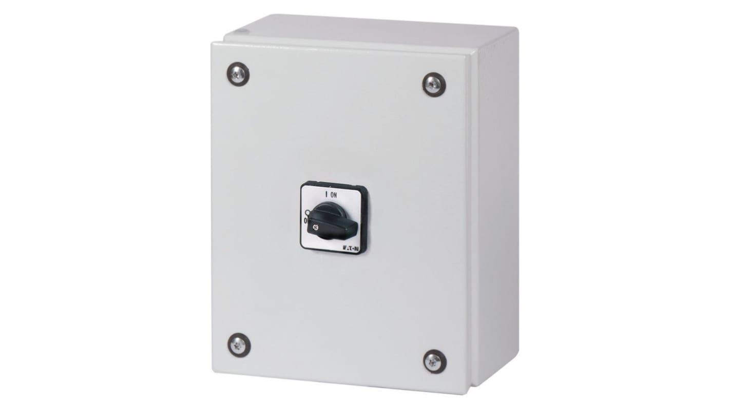 Eaton, 3P 2 Position 90° On-Off Cam Switch, 690V (Volts), 32A, Short Thumb Grip Actuator