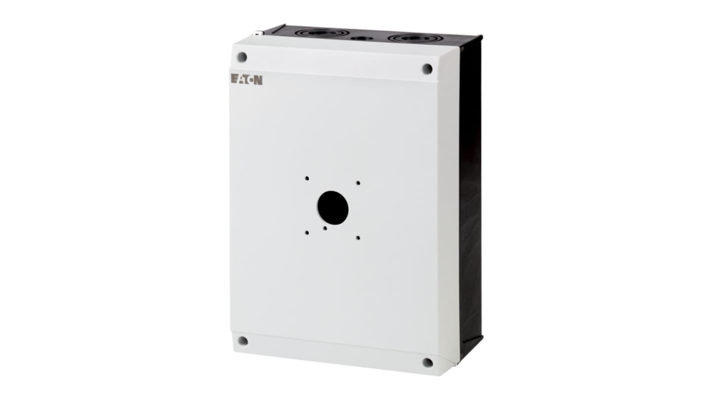 Eaton Black, White Plastic Enclosure - 1 Hole