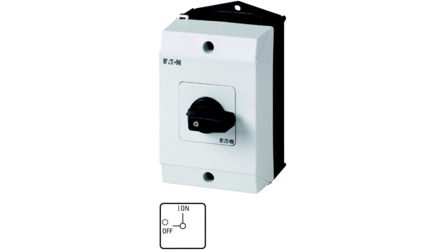 Eaton, 3P 2 Position 90° On-Off Cam Switch, 690V (Volts), 20A, Rotary Actuator