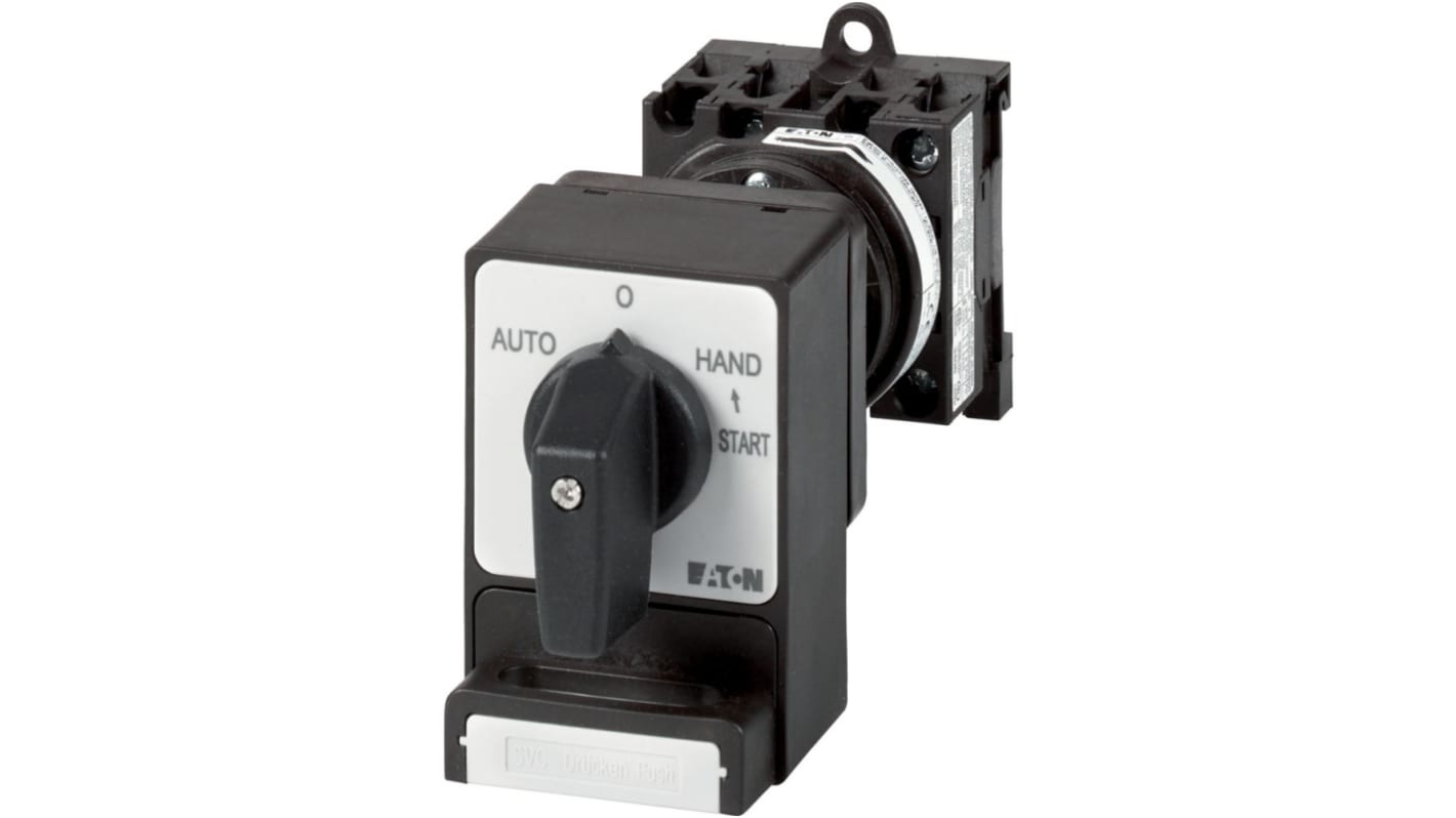 Eaton, 4P 2 Position 45° On-Off Cam Switch, 690V (Volts), 20A, Toggle Actuator