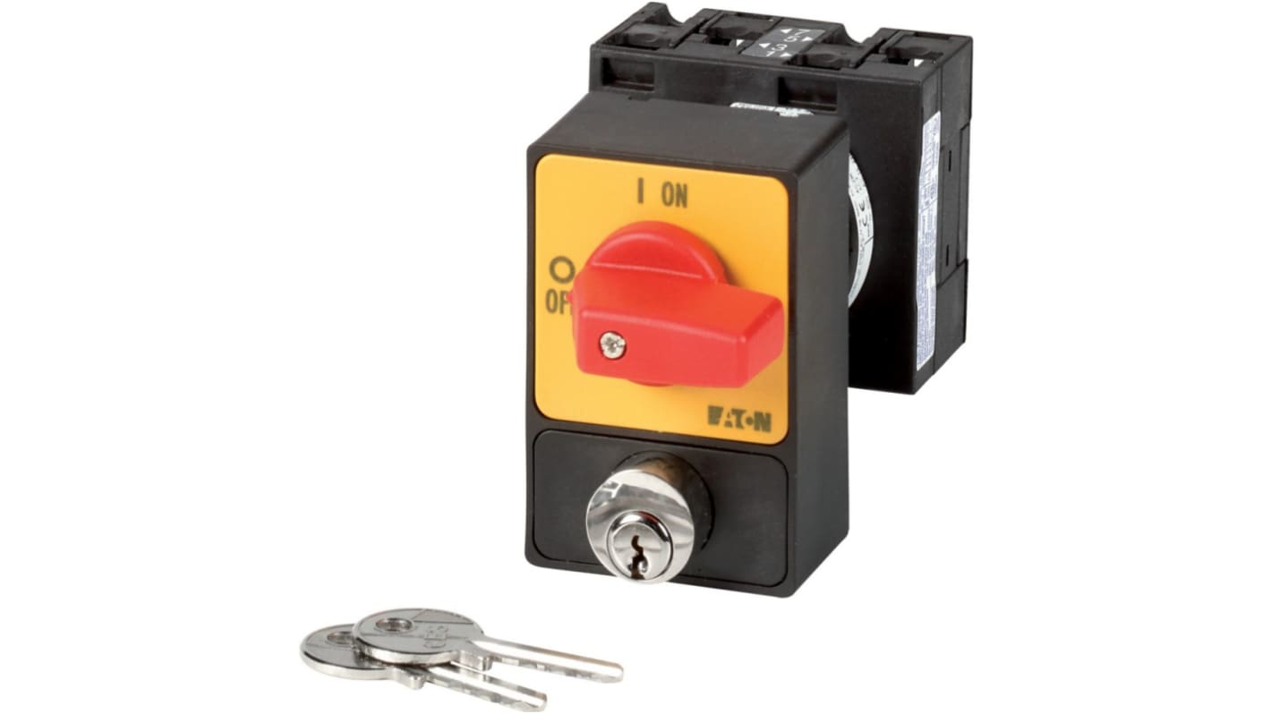 Eaton, 2P 3 Position 45° Changeover Cam Switch, 690V (Volts), 32A, Short Lever Actuator