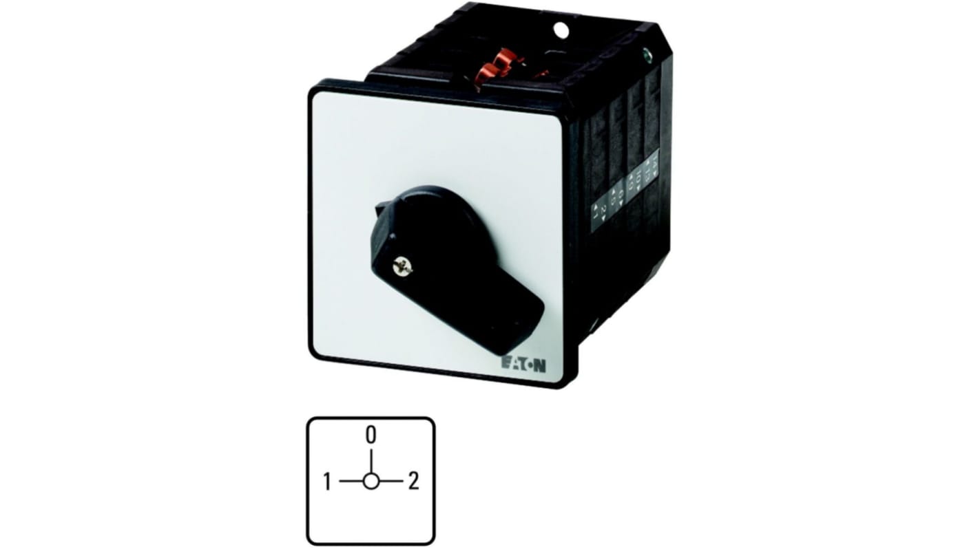 Eaton, 4P 3 Position 90° Changeover Cam Switch, 690V (Volts), 63A, Short Thumb Grip Actuator
