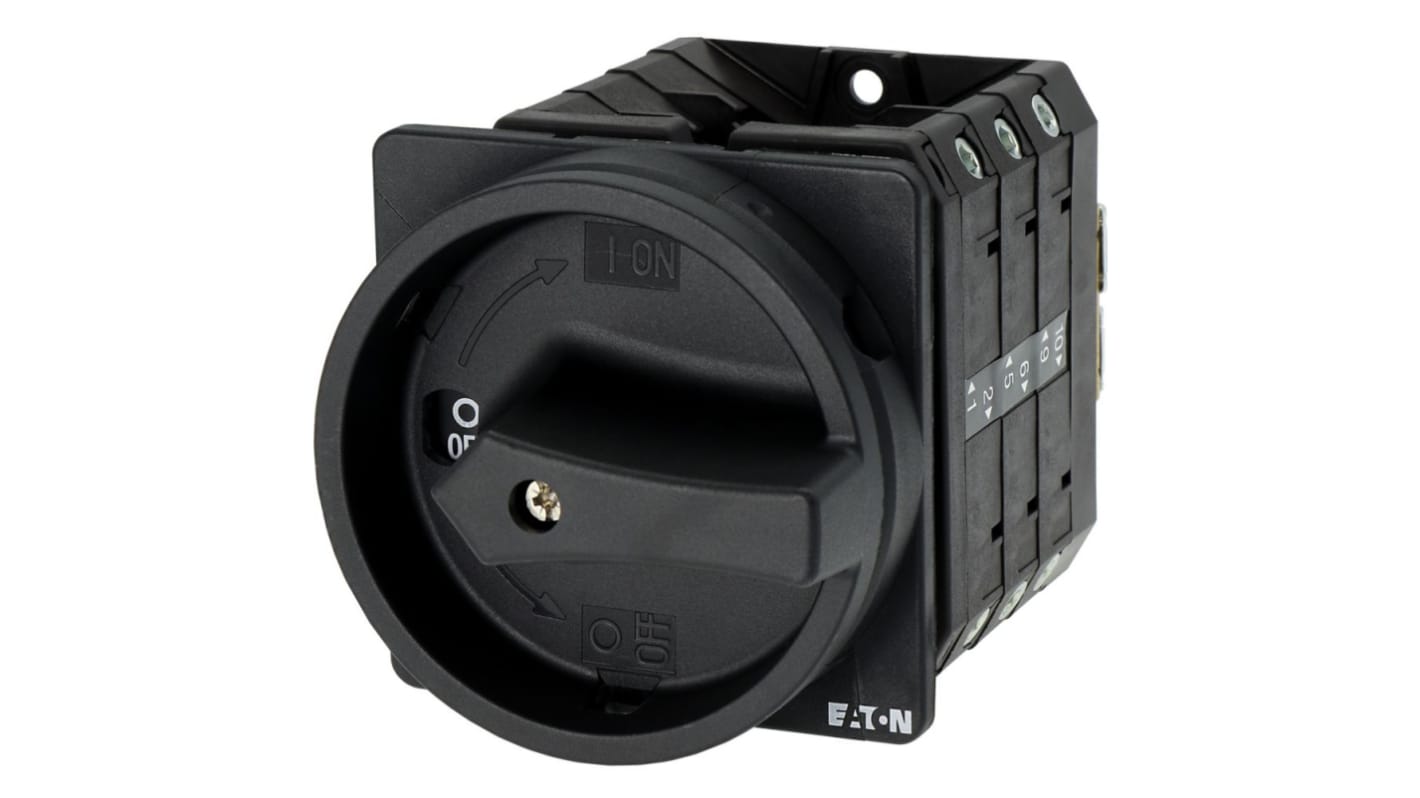 Eaton, 6P 90° On-Off Cam Switch, 690V (Volts), 63A, Door Coupling Rotary Drive Actuator