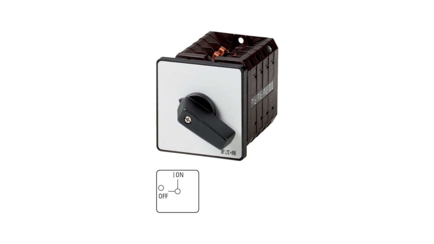 Eaton, 1P 2 Position 90° On-Off Cam Switch, 690V (Volts), 63A, Short Thumb Grip Actuator