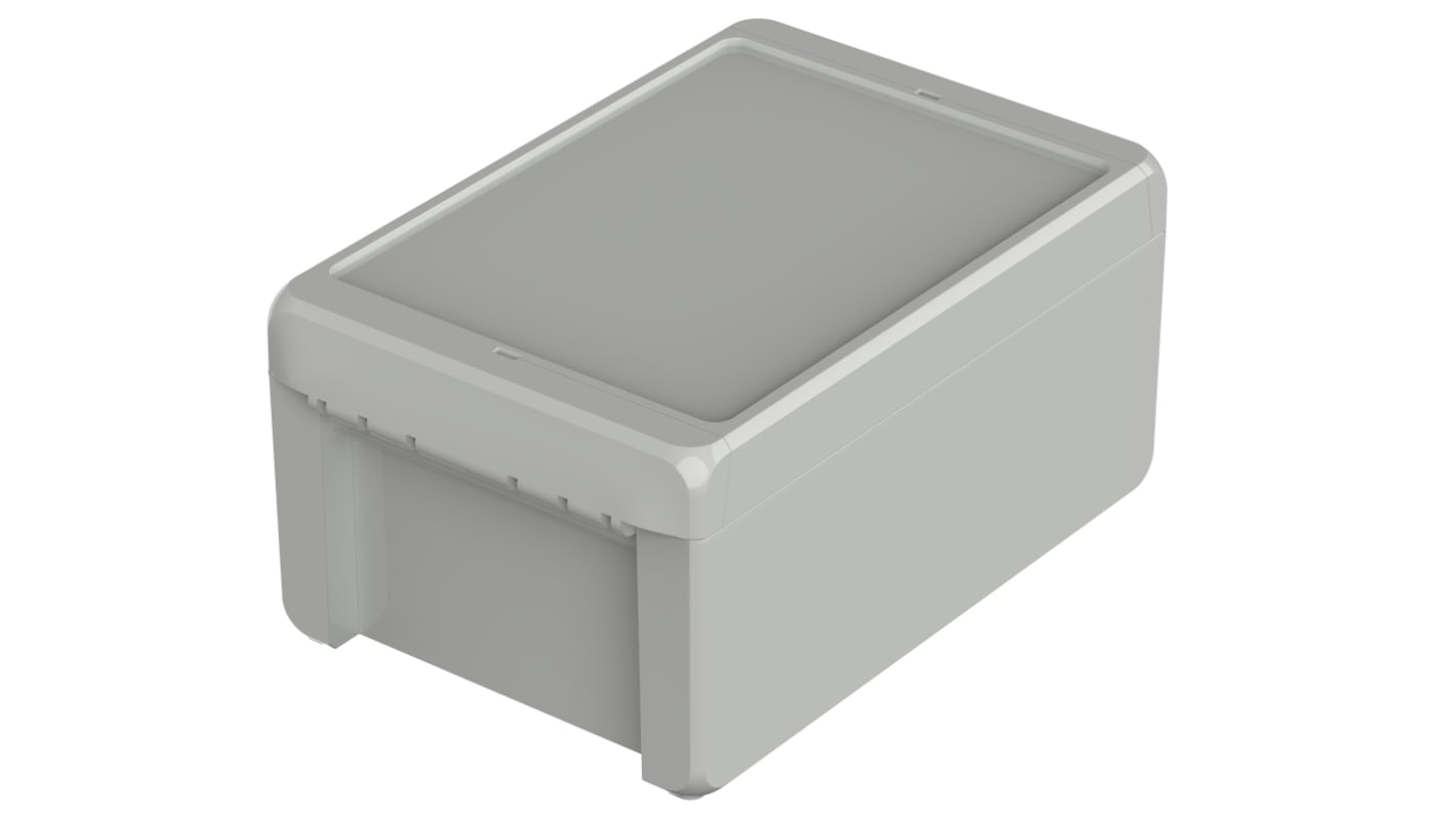 Bopla Bocube Series Light Grey Polycarbonate Enclosure, IP66, IP68, IK07, Light Grey Lid, 191 x 125 x 90mm