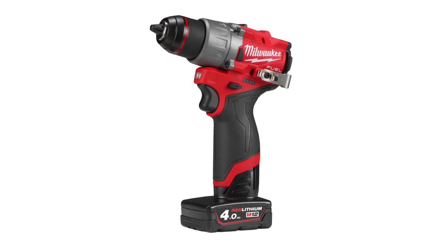 Avvitatore Cordless Milwaukee M12 FDD2-402X, 12V, 0 → 450 (Gear 1) rpm, 0 → 1550 (Gear 2) rpm, Cordless