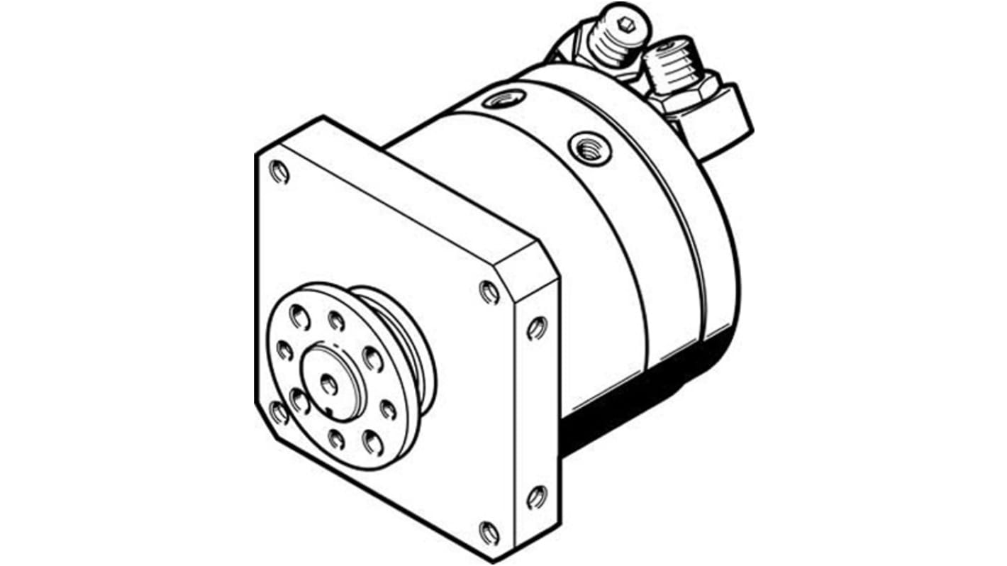 Festo Shock Absorber Series 10 bar Double Action Pneumatic Rotary Actuator, 270° Rotary Angle, 25mm Bore