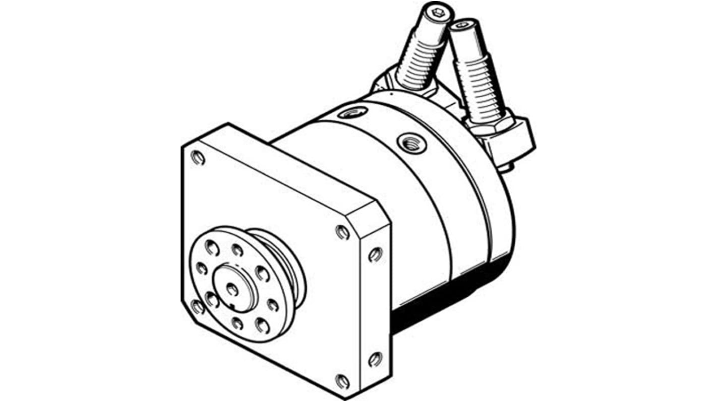 Festo Shock Absorber Series 10 bar Double Action Pneumatic Rotary Actuator, 246° Rotary Angle, 32mm Bore
