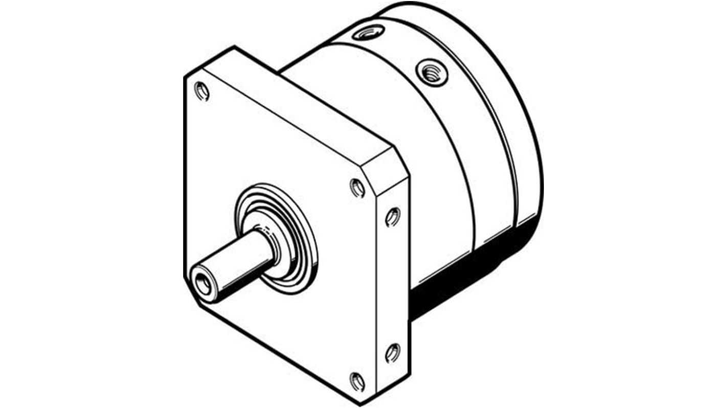 Festo Shock Absorber Series 10 bar Double Action Pneumatic Rotary Actuator, 270° Rotary Angle, 63mm Bore