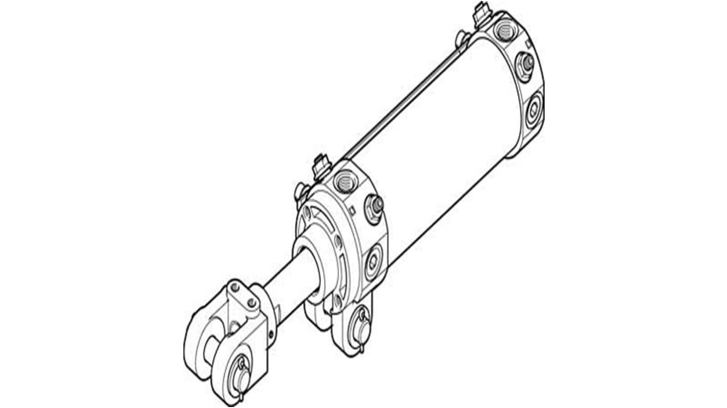 Festo Pneumatic Piston Rod Cylinder - 549545, 50mm Bore, 100mm Stroke, DW Series, Double Acting