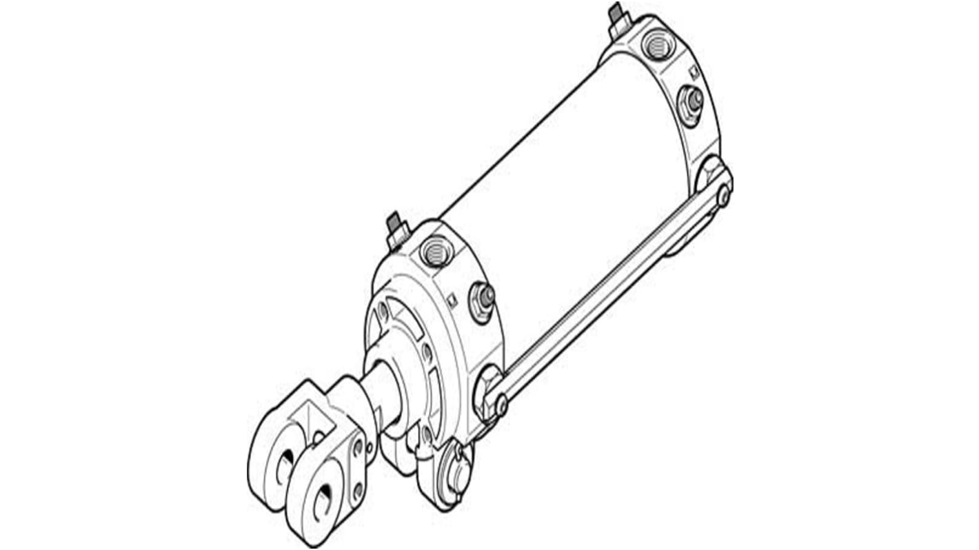 Festo Pneumatic Piston Rod Cylinder - 565728, 50mm Bore, 100mm Stroke, DW Series, Double Acting