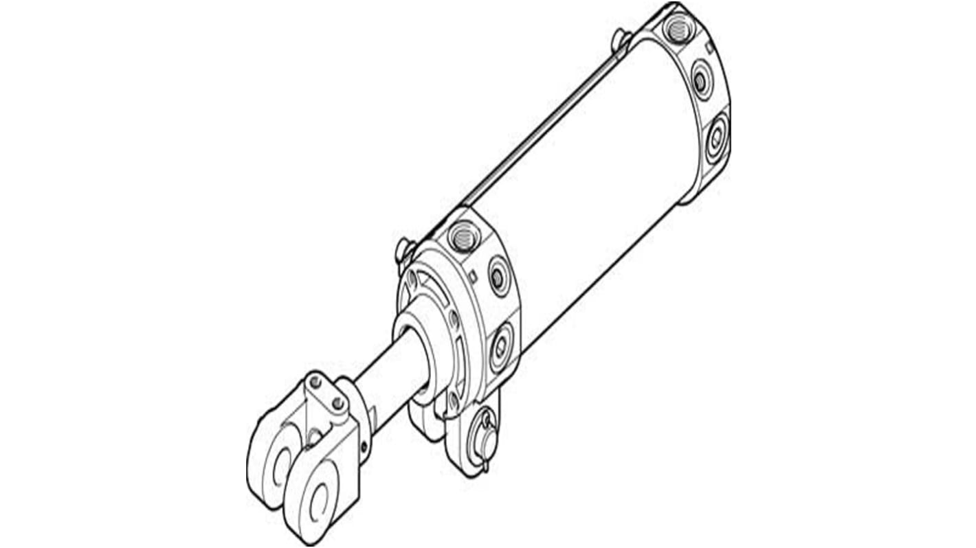 Festo Pneumatic Piston Rod Cylinder - 558094, 50mm Bore, 100mm Stroke, DW Series, Double Acting