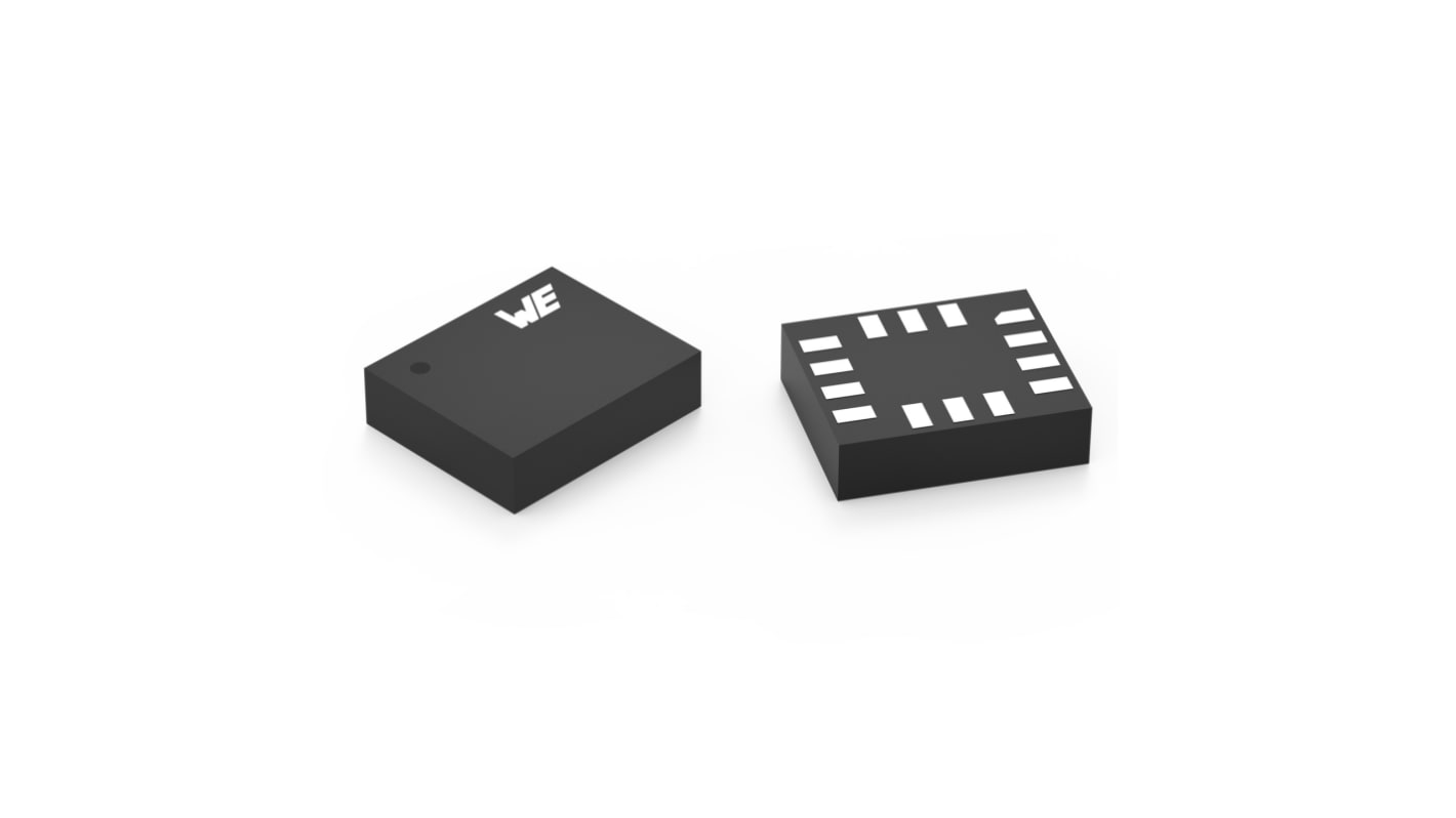 Wurth Elektronik 加速度计, 陀螺仪, QFN, 14pin, 贴片安装