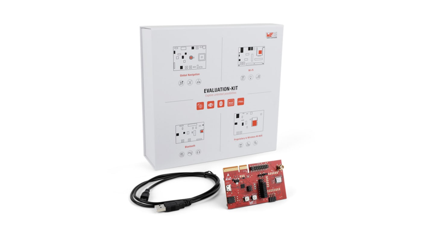 Placa de evaluación Bluetooth Wurth Elektronik 2611149024011, frecuencia 2402 - 2480MHZ