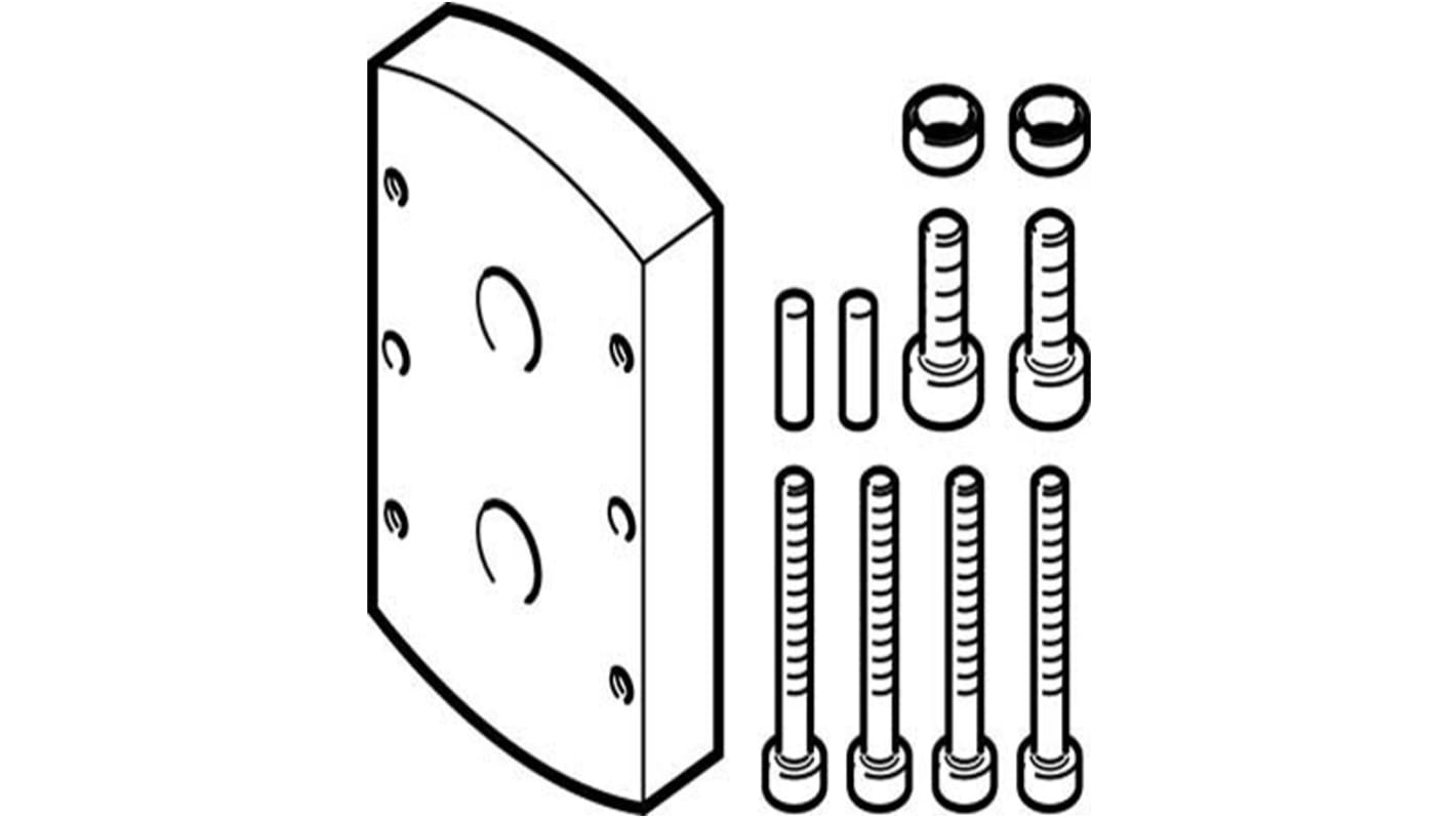 Festo Adapter DHAA-G-Q11-25-B5-16 zur Verwendung mit Greifer