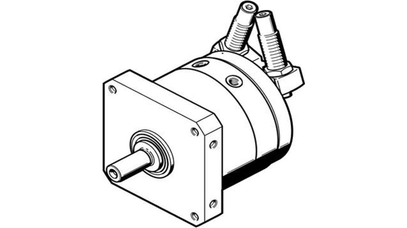 Festo Shock Absorber Series 10 bar Double Action Pneumatic Rotary Actuator, 246° Rotary Angle, 12mm Bore