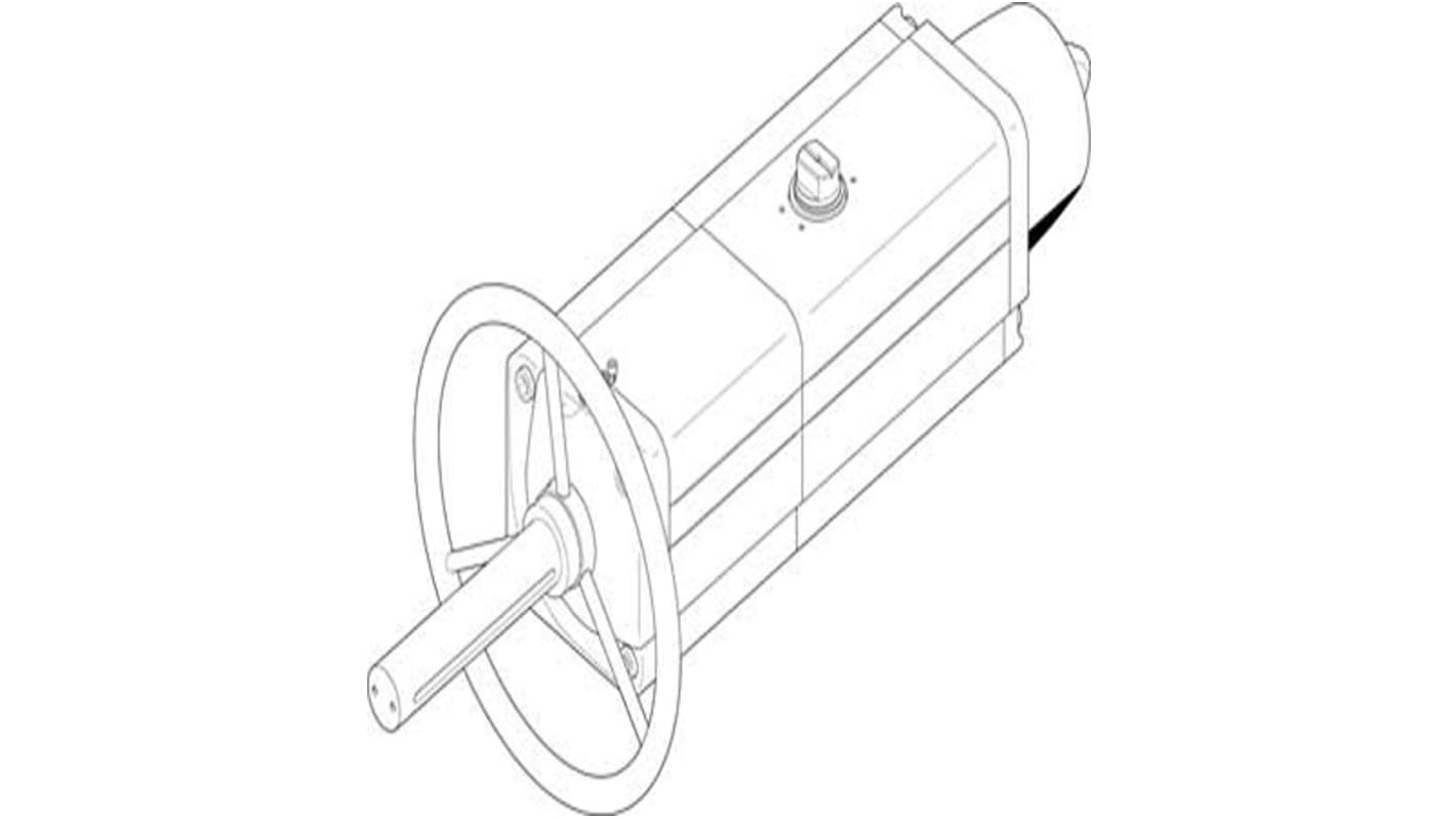 Festo DAPS Series 8.4 bar Single Action Rotary Actuator, 90° Rotary Angle